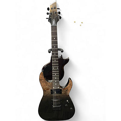 Used Schecter Guitar Research C1 Standard Black and Tan Solid Body Electric Guitar