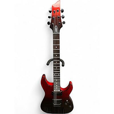 Used Schecter Guitar Research C1 Standard Blood Burst Solid Body Electric Guitar