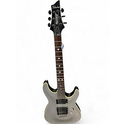 Used Schecter Guitar Research C1 diamond series Gray Solid Body Electric Guitar