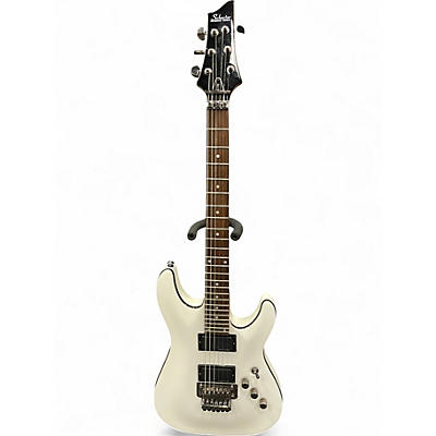 Used Schecter Guitar Research C1FR White Solid Body Electric Guitar