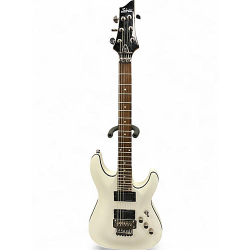Used Schecter Guitar Research C1FR White Solid Body Electric Guitar White