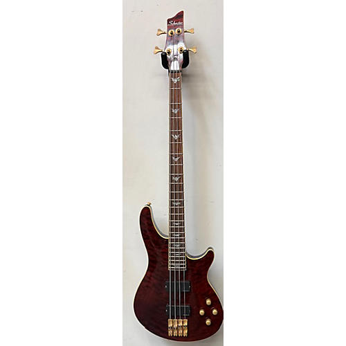 Schecter Guitar Research Used Schecter Guitar Research C4 4 String Amber Electric Bass Guitar Amber