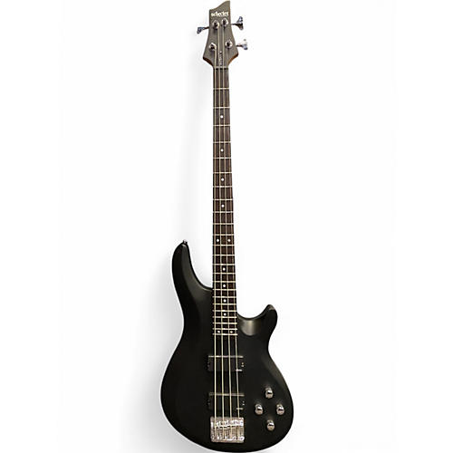 Used Schecter Guitar Research C4 4 String Black Electric Bass Guitar Black