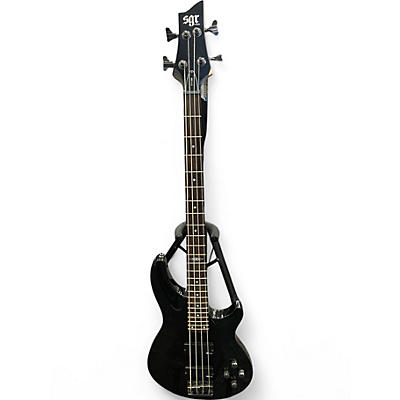 Used Schecter Guitar Research C4 4 String Black Electric Bass Guitar