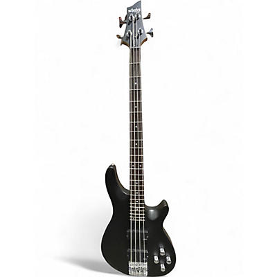Used Schecter Guitar Research C4 4 String Black Electric Bass Guitar