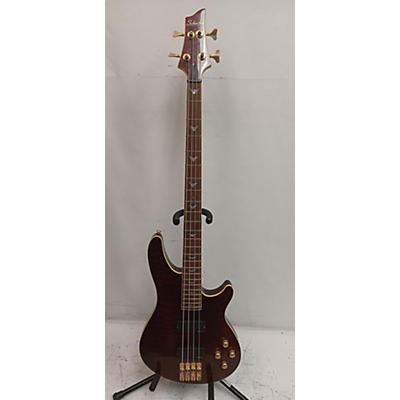 Schecter Guitar Research Used Schecter Guitar Research C4 4 String DARK AMBER Electric Bass Guitar