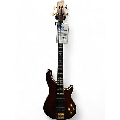 Schecter Guitar Research Used Schecter Guitar Research C4 4 String Maroon Electric Bass Guitar