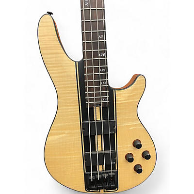 Used Schecter Guitar Research C4 4 String Satin Natural Electric Bass Guitar