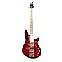 Used Schecter Guitar Research Used Schecter Guitar Research C4 4 String Trans Red Electric Bass Guitar Trans Red