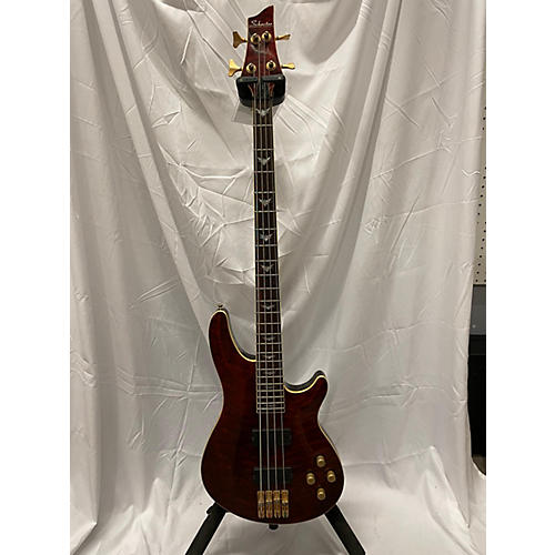 Schecter Guitar Research Used Schecter Guitar Research C4 4 String Worn Brown Electric Bass Guitar Worn Brown