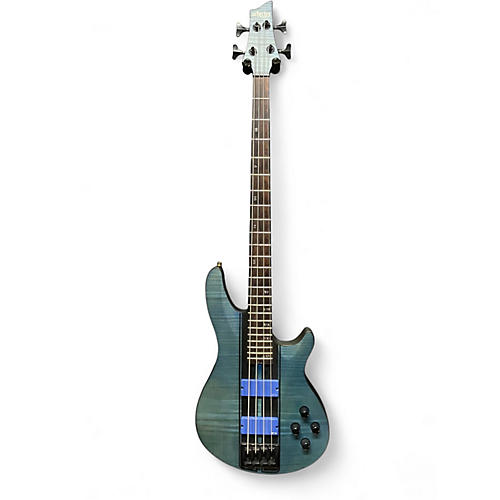 Used Schecter Guitar Research C4 GT 4 String Satin Trans Blue Electric Bass Guitar Satin Trans Blue