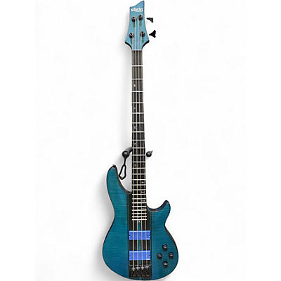 Used Schecter Guitar Research C4 GT TEAL Electric Bass Guitar
