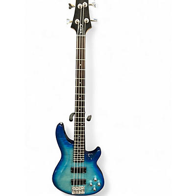 Used Schecter Guitar Research C4 PLUS Ocean Blue Burst Electric Bass Guitar