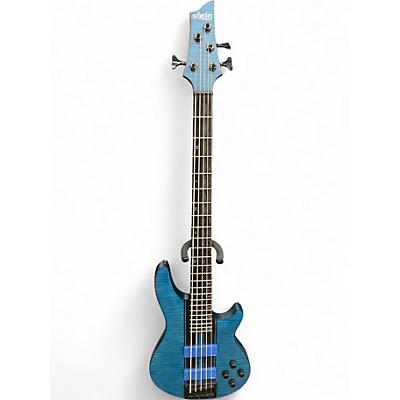 Used Schecter Guitar Research C5 GT BLUE Electric Bass Guitar