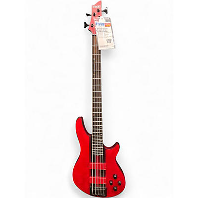 Used Schecter Guitar Research C5 GT Red Electric Bass Guitar