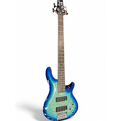 Used Schecter Guitar Research C5 PLUS Ocean Blue Burst Electric Bass Guitar