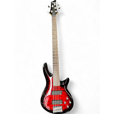 Used Schecter Guitar Research C5 PLUS See-Thru Cherry Burst Electric Bass Guitar