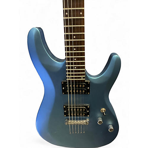Used Schecter Guitar Research C6 DELUXE Blue Solid Body Electric Guitar Blue