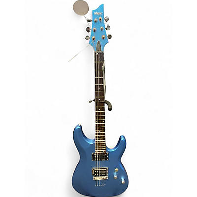 Used Schecter Guitar Research C6 DELUXE Blue Solid Body Electric Guitar