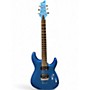 Used Schecter Guitar Research C6 DELUXE Metallic Blue Solid Body Electric Guitar Metallic Blue
