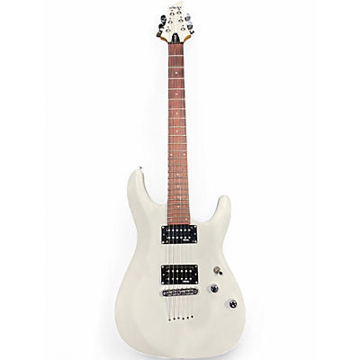 Used Schecter Guitar Research C6 DELUXE WHITE Solid Body Electric Guitar