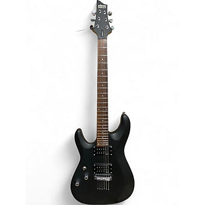 Used Schecter Guitar Research C6 Deluxe  Satin Black Solid Body Electric Guitar