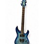 Used Schecter Guitar Research C6 ELITE Ocean Blue Burst Solid Body Electric Guitar Ocean Blue Burst