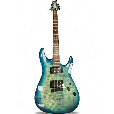 Used Schecter Guitar Research C6 ELITE Ocean Water Perimeter Solid Body Electric Guitar