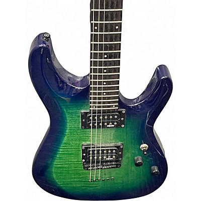 Used Schecter Guitar Research C6 ELITE Trans Blue Solid Body Electric Guitar