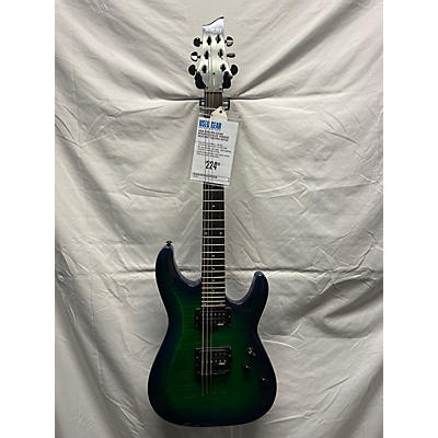 Schecter Guitar Research Used Schecter Guitar Research C6 ELITE Turqoise Solid Body Electric Guitar