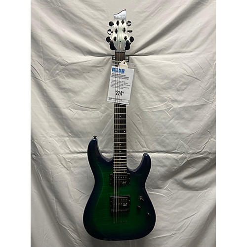 Schecter Guitar Research Used Schecter Guitar Research C6 ELITE Turqoise Solid Body Electric Guitar turqoise