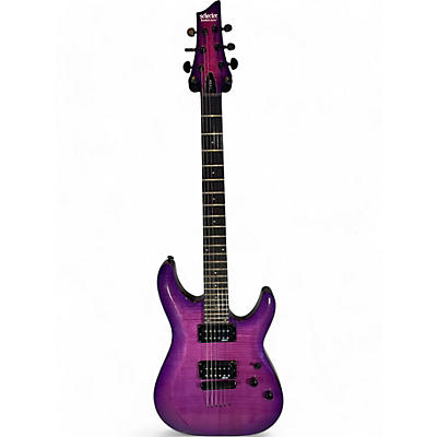 Schecter Guitar Research Used Schecter Guitar Research C6 Elite Purple Solid Body Electric Guitar