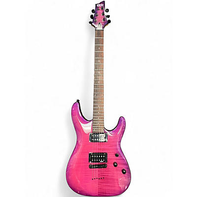 Used Schecter Guitar Research C6 Elite Trans Purple Solid Body Electric Guitar