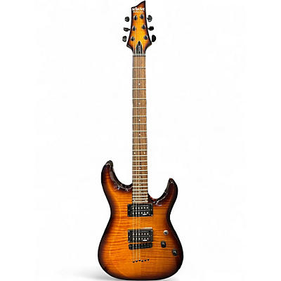Used Schecter Guitar Research C6 Elite Vintage Sunburst Solid Body Electric Guitar