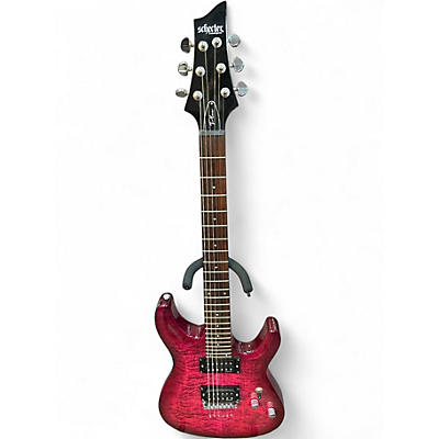 Used Schecter Guitar Research C6 PLUS ELECTRIC MAGENTA Solid Body Electric Guitar