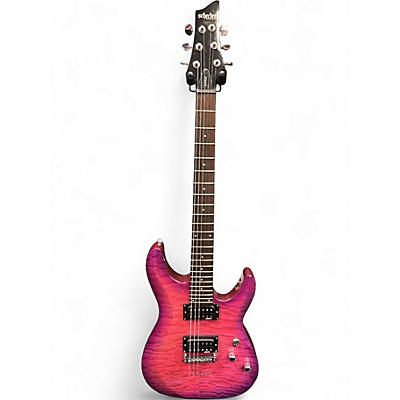Used Schecter Guitar Research C6 Plus Magenta Solid Body Electric Guitar
