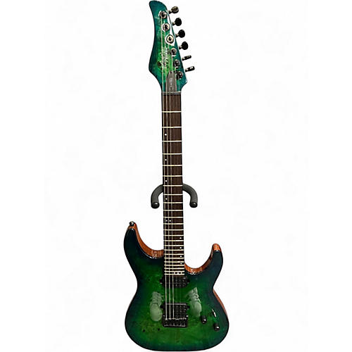 Used Schecter Guitar Research C6 Pro Green Solid Body Electric Guitar Green