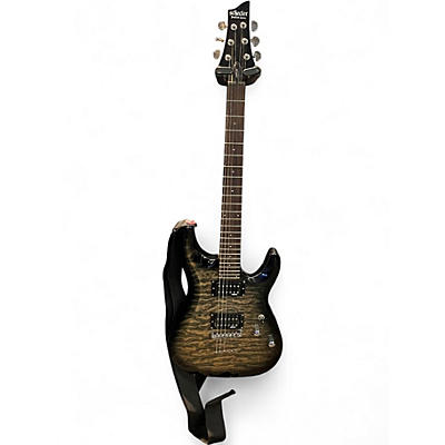 Used Schecter Guitar Research C6 plus charcoal burst Solid Body Electric Guitar