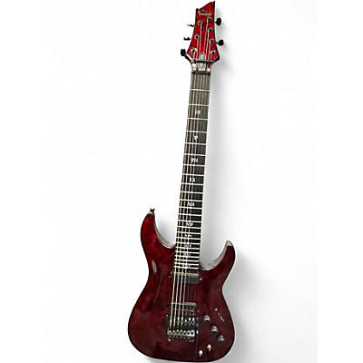 Used Schecter Guitar Research C7 APOCALYPSE Red Solid Body Electric Guitar