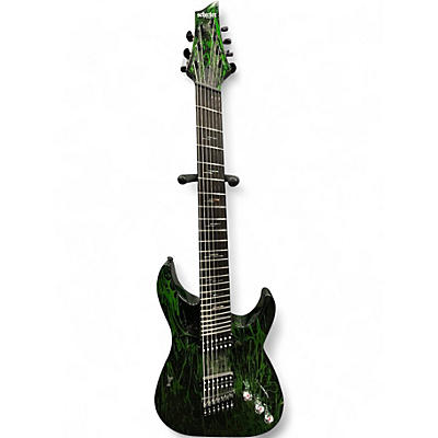 Used Schecter Guitar Research C7 Apocalypse Green Solid Body Electric Guitar