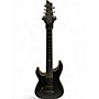 Used Schecter Guitar Research C7 Blackjack ATX left handed Black Solid Body Electric Guitar Black