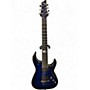 Used Schecter Guitar Research C7 Blackjack BLUE Solid Body Electric Guitar BLUE