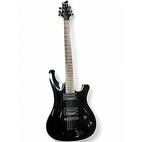 Used Schecter Guitar Research C7 Blackjack Black Solid Body Electric Guitar Black