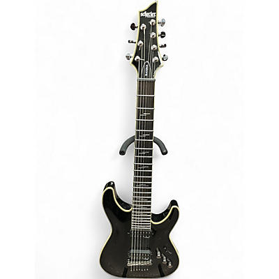 Used Schecter Guitar Research C7 Blackjack GLOSS BLACK Solid Body Electric Guitar