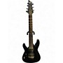 Used Schecter Guitar Research C7 DELUXE LEFT HANDED Satin Black Solid Body Electric Guitar Satin Black