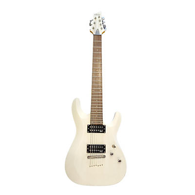 Schecter Guitar Research Used Schecter Guitar Research C7 Deluxe White Solid Body Electric Guitar