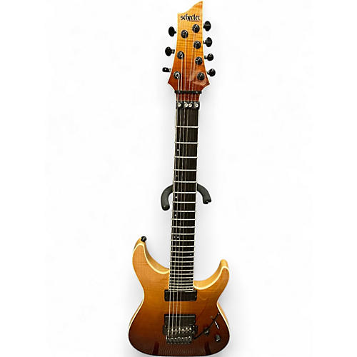 Used Schecter Guitar Research C7 ELITE FR Rootbeer Fade Solid Body Electric Guitar Rootbeer Fade