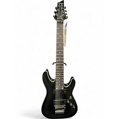 Used Schecter Guitar Research C7 FLOYD ROSE DIAMOND SERIES Black Solid Body Electric Guitar