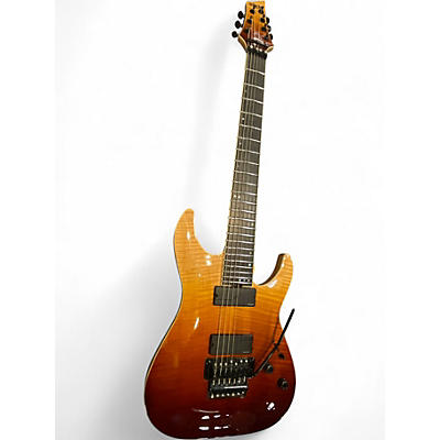 Used Schecter Guitar Research C7 FR SLS ELITE Antique FADE Burst Solid Body Electric Guitar