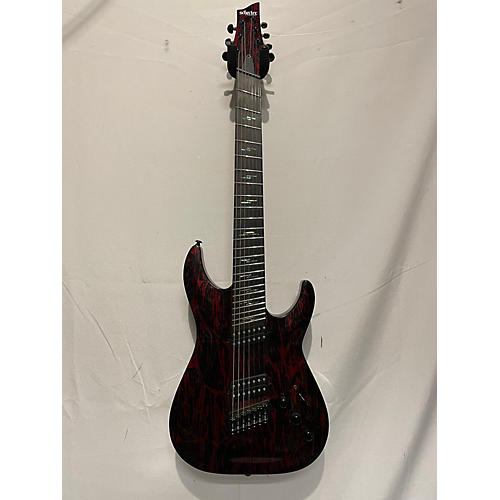 Schecter Guitar Research Used Schecter Guitar Research C7 MS SILVER MOUNTAIN BLOOD MOON Solid Body Electric Guitar BLOOD MOON